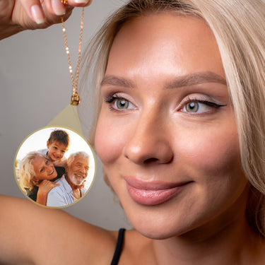 Circular Personalized Photo Bracelet - Personalized Gift - Custom Jewelry For Her - Custom Bracelet Picture - Personalised Photo Gift Bracelet Brother & Sisters